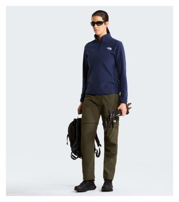 The North Face Glacier Fleecejacke mit 1/4-Reißverschluss, blau, für Damen