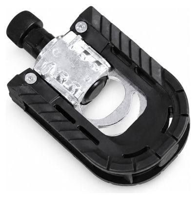 Pédales Velkyne Pliables Alliage Aluminium avec Réflecteurs Noir