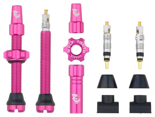 Wolf Tooth Presta Tubeless Valve Kit - Pink