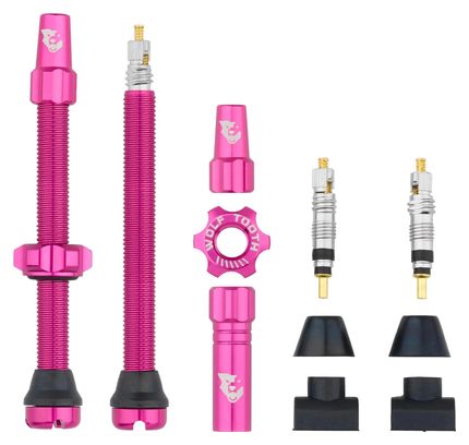 Wolf Tooth Presta Tubeless Valve Kit - Pink