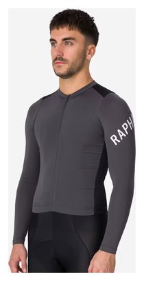 Rapha Pro Team Lightweight Long Sleeve Jersey Grey/Black