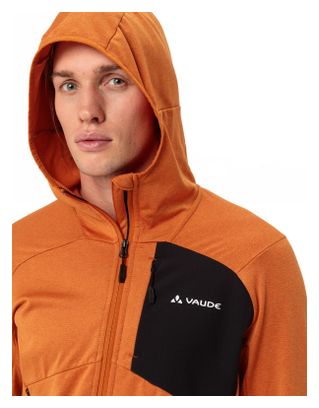 Vaude Monviso II Arancione Polare con cappuccio