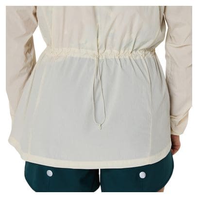 Veste coupe-vent Asics Road Packable Beige Femme