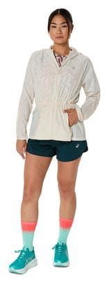 Veste coupe-vent Asics Road Packable Beige Femme