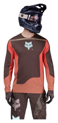 Fox Flexair Elevated Lange Mouw Trui Bruin/Koraalgrijs