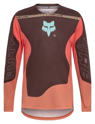Fox Flexair Elevated Lange Mouw Trui Bruin/Koraalgrijs