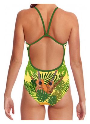 SWEAMS ALOHA TIKI - Maillot femme 1 piece bretelles fines