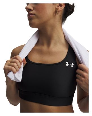 Under Armour HeatGear Moderate Support Sports Bra for Women, Black