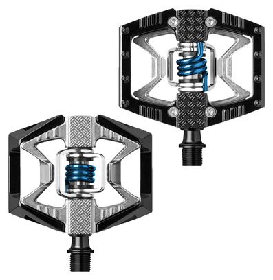 Paire de Pédales CRANKBROTHERS Double Shot 2 Noir/Argent/Bleu