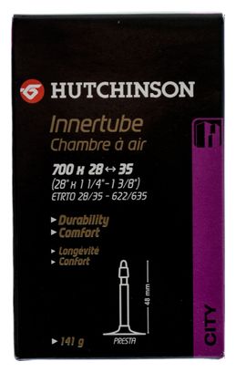 HUTCHINSON Chambre à Air STANDARD 700 x 28 - 35mm Presta 48mm