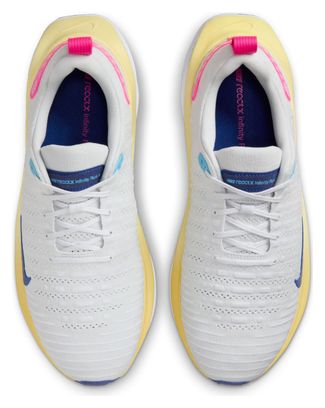 Nike ReactX Infinity Run 4 Wit Blauw Roze Hardloopschoenen