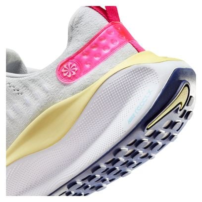 Chaussures de Running Nike ReactX Infinity Run 4 Blanc Bleu Rose