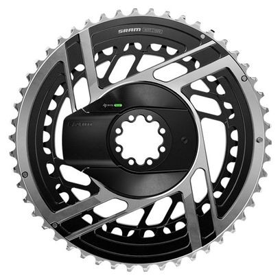Platos Sram Red AXS E1 2x12S Direct Mount Powermeter Negro Plata