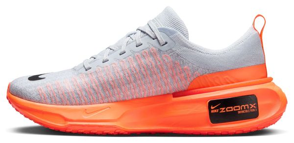 Nike Invincible 3 Grijs Oranje Hardloopschoenen