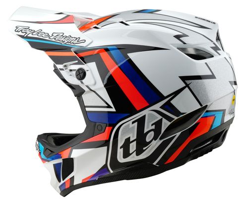 Troy Lee Designs D4 Composite Mips Casco integrale Bianco/Argento