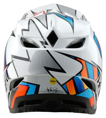 Troy Lee Designs D4 Composite Mips Casco integrale Bianco/Argento