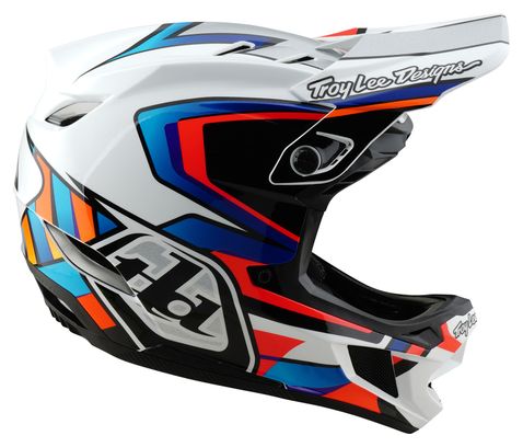 Troy Lee Designs D4 Composite Mips Casco integrale Bianco/Argento