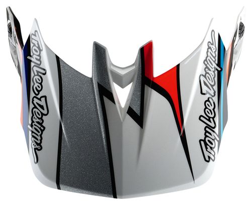 Troy Lee Designs D4 Composite Mips Casco integrale Bianco/Argento