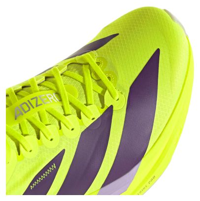 adidas Adizero Takumi Sen 11 Running Shoes, Yellow/Purple, Men's