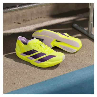 adidas Adizero Takumi Sen 11 Running Shoes, Yellow/Purple, Men's