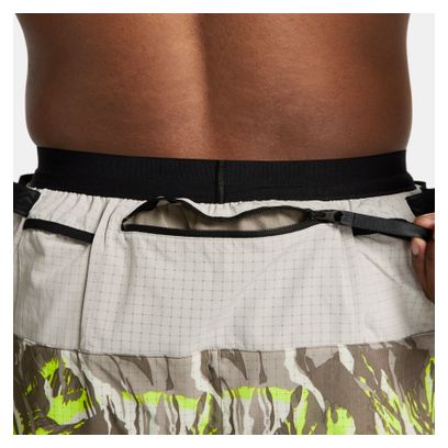 Nike Dri-Fit Flex Stride Trail Shorts Grey Yellow