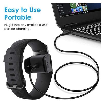 Chargeur Fitbit Charge 3 Adaptateur Câble USB Fitbit Charge 3
