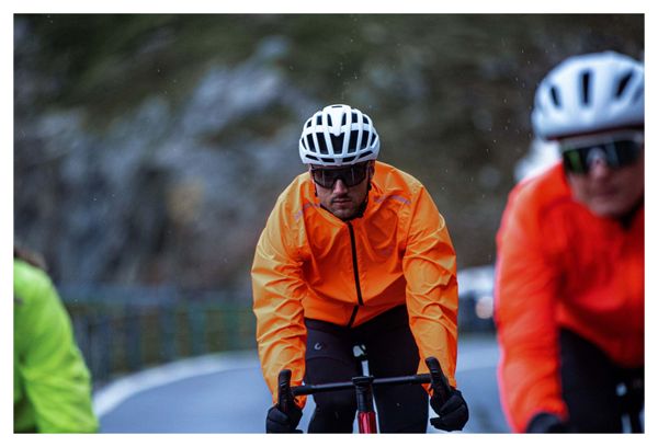 Veste Velo Pluie Vent Rogelli Core - Homme - Orange