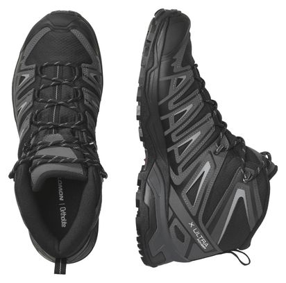 Zapatillas de senderismo Salomon X Ultra Pioneer Mid GTX Negras Hombre