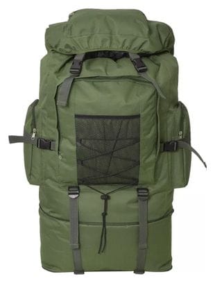 vidaXL Sac à dos en style d'armée XXL 100 L Vert