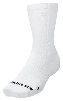 New Balance Run Flat Mid Unisex Socks White
