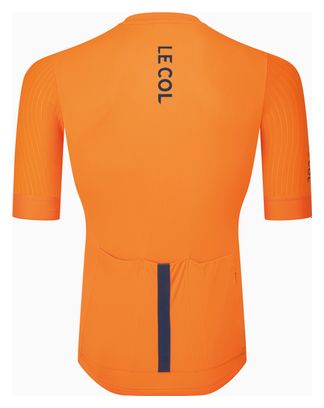 Le Col Pro Aero Orange Trikot mit kurzen Ärmeln