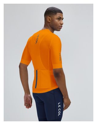 Le Col Pro Aero Orange Trikot mit kurzen Ärmeln