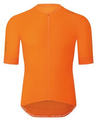 Le Col Pro Aero Orange Trikot mit kurzen Ärmeln