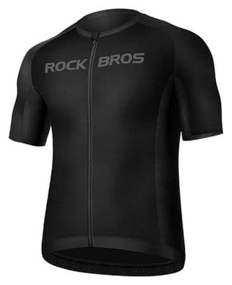 Maillot de cyclisme à manches courtes Rockbros   - noir