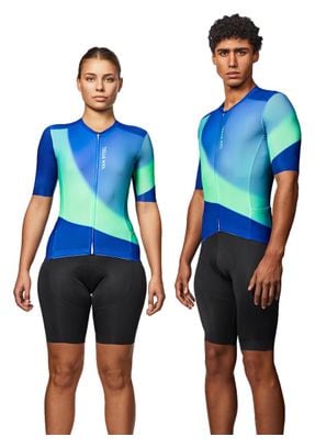 Van Rysel Racer 2 Unisex Jersey met korte mouwen Blauw/Groen