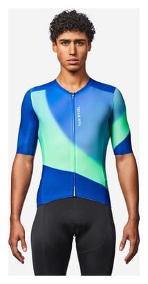 Van Rysel Racer 2 Unisex Jersey met korte mouwen Blauw/Groen