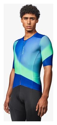 Van Rysel Racer 2 Unisex Jersey met korte mouwen Blauw/Groen