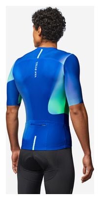 Van Rysel Racer 2 Unisex Jersey met korte mouwen Blauw/Groen