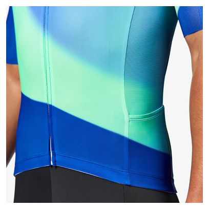 Van Rysel Racer 2 Unisex Jersey met korte mouwen Blauw/Groen