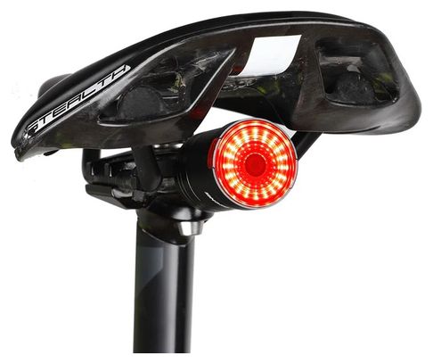 Rear light bike waterproof detection of brake mount saddle