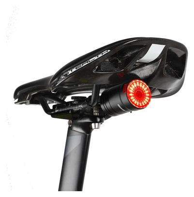 Rear light bike waterproof detection of brake mount saddle