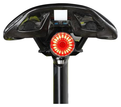 Rear light bike waterproof detection of brake mount saddle