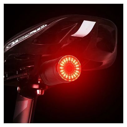Rear light bike waterproof detection of brake mount saddle