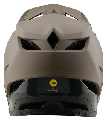 Casque Intégral Troy Lee Designs D4 Composite Mips Marron