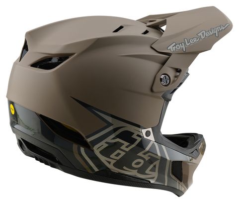 Casque Intégral Troy Lee Designs D4 Composite Mips Marron