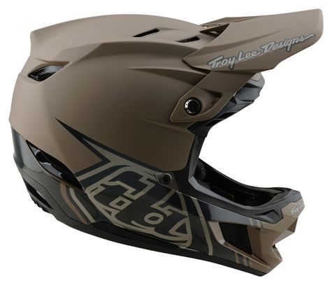 Casque Intégral Troy Lee Designs D4 Composite Mips Marron