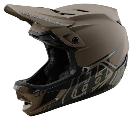 Casque Intégral Troy Lee Designs D4 Composite Mips Marron