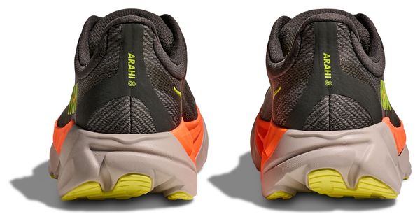 Hoka Arahi 8 Grijs/Oranje Heren Hardloopschoenen