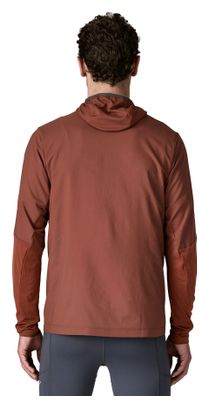 Chaqueta de manga larga Patagonia Airshed Pro 1/2 Zip Hombre Rojo