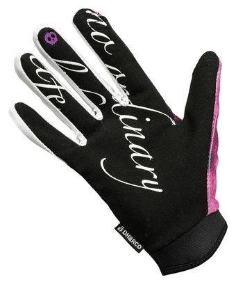 Lange Damen-Handschuhe Dharco Gravity Pink/Schwarz